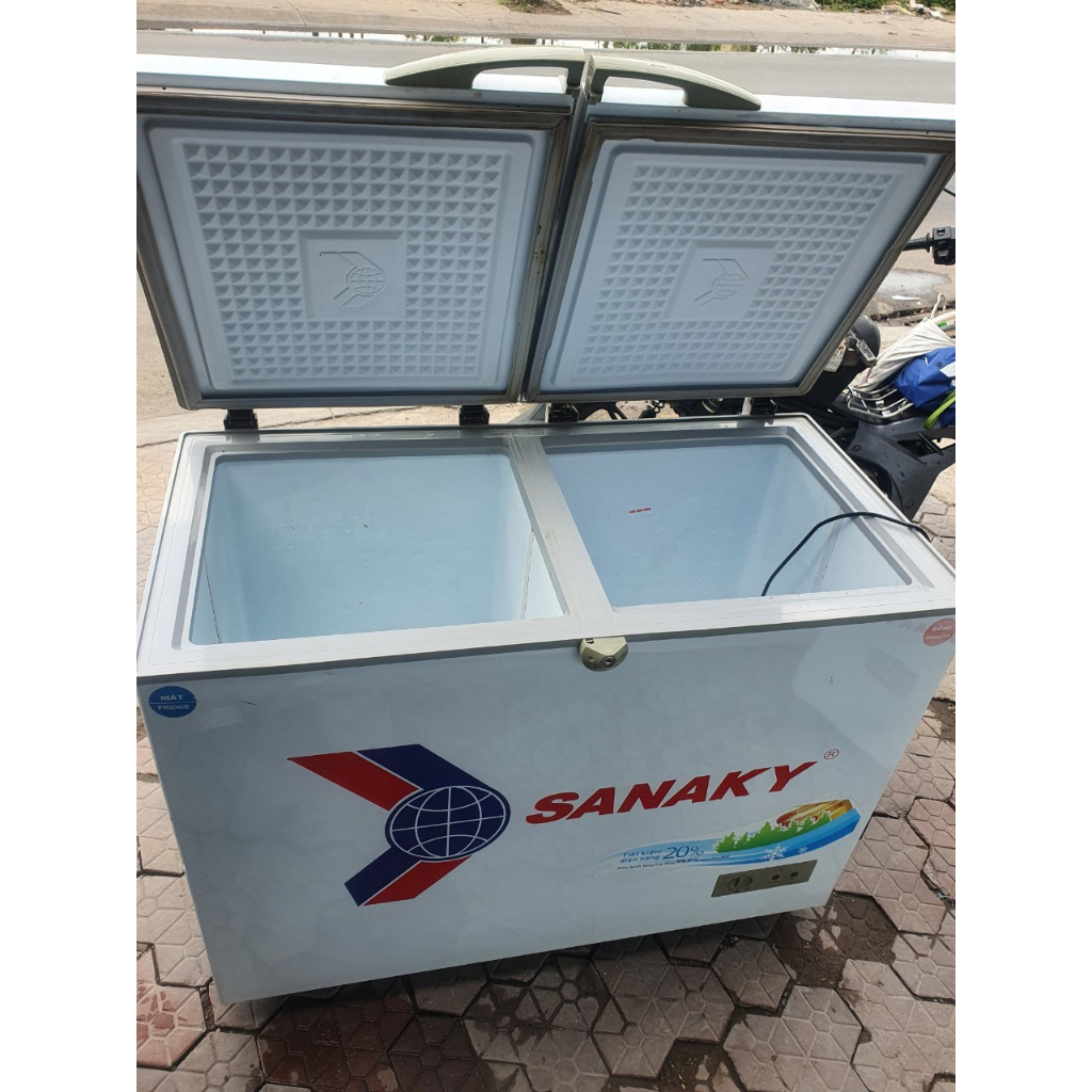 tủ đông 280 lít 2 ngăn đông mát sanaky đã qua sử dụng chỉ giao tphcm, long an, tây ninh, bình dương, đồng nai