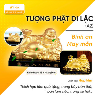 Tượng Phật Di Lặc trang trí xe ô tô, nhà cửa, mang lại sự may mắn, bình an, phước lộc cho gia chủ