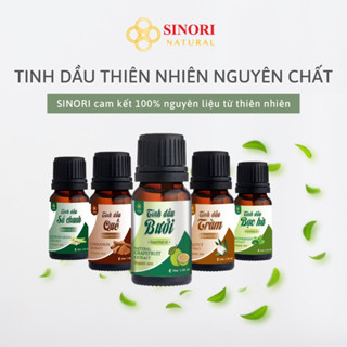 Tinh dầu thơm phòng SINORI, nguyên chất 100%, tinh dầu bưởi, dưỡng tóc, sả chanh, đuổi muỗi, massage body,10ml