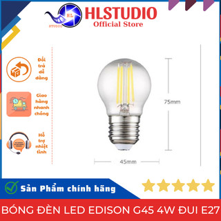 Bóng Đèn Led Edison G45 4W Đui E27 HL Studio