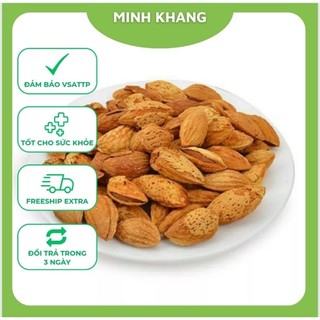 500g hạt hạnh nhân rang bơ 100% nhập khẩu mỹ