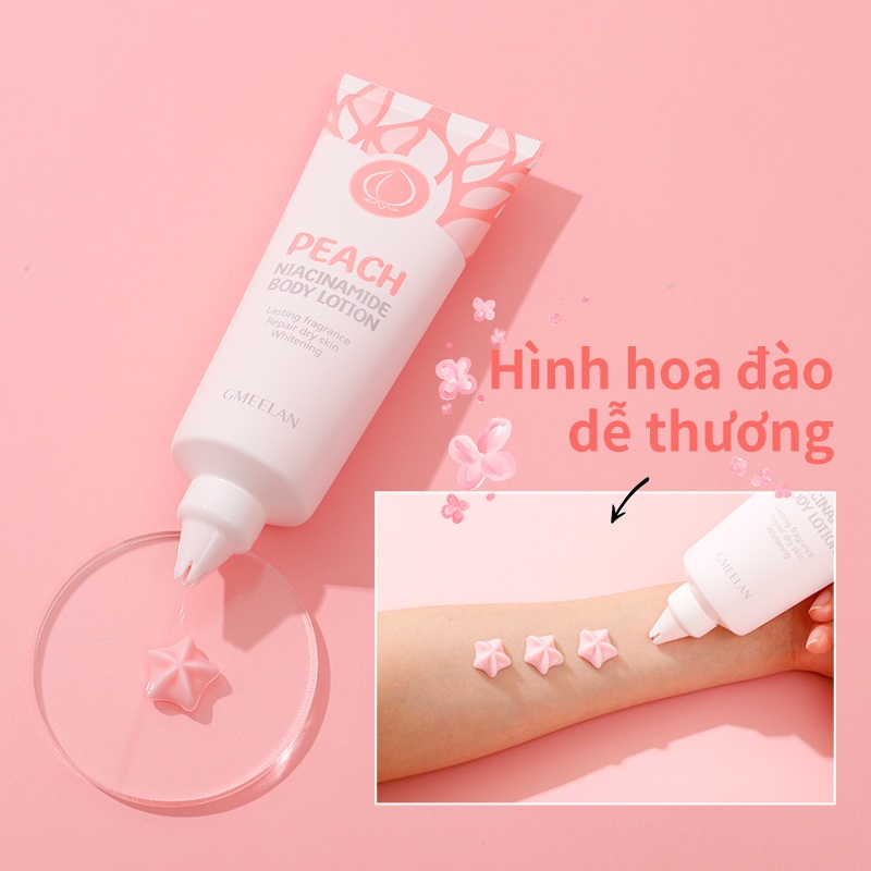 Kem Dưỡng Nách GMEELAN Kem Dưỡng Body Đào Niacinamide Lotion 150g Dưỡng ẩm Sáng Da Cream