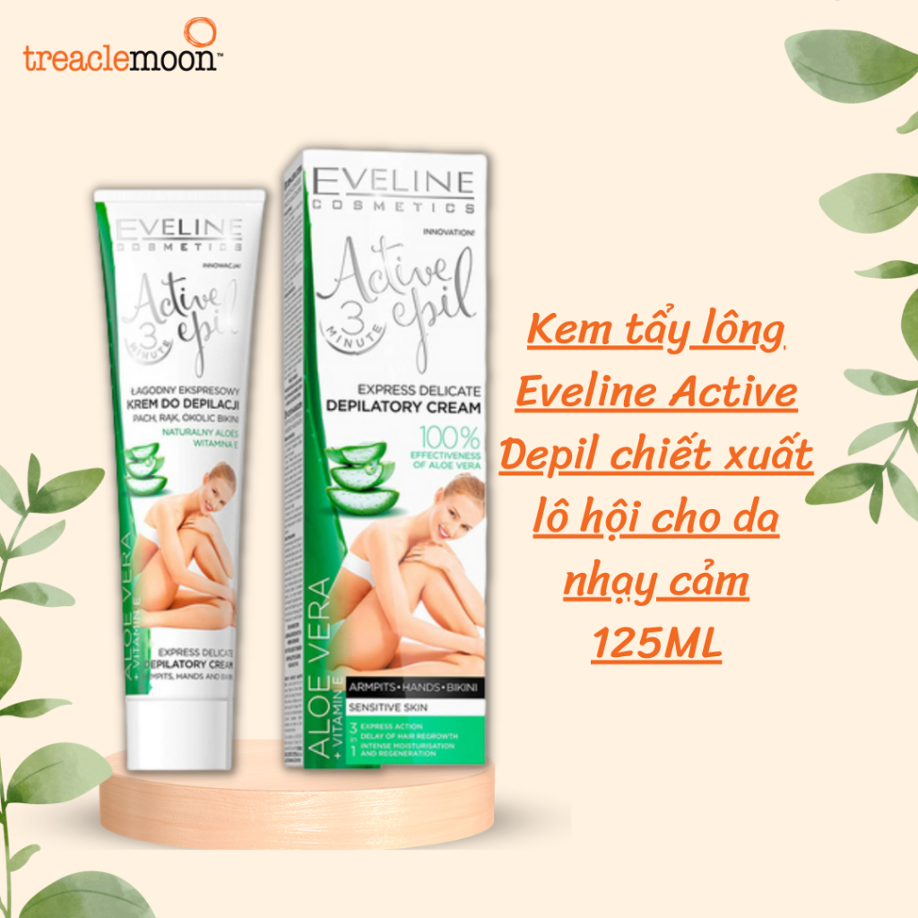 Kem tẩy lông chiết xuất lô hội dành cho da nhạy cảm Active epil 125ML