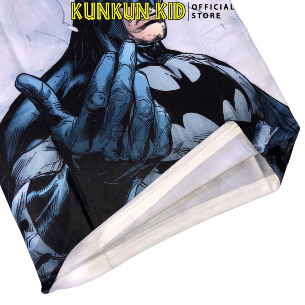 Quần áo bé trai thun lạnh in 3D hình Batman Kunkun Kid TP1040 - Đồ bộ trẻ em size đại từ 10-60kg
