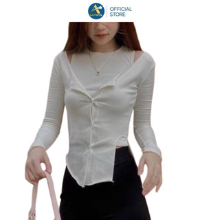 Áo thun kiểu nữ đẹp tay dài ôm body lavipig