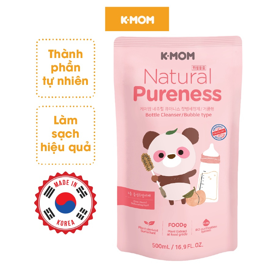 Nước rửa bình & rau quả hữu cơ K-Mom Hàn Quốc