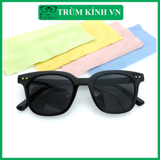 KÍNH GỌNG MÁT VUÔNG RÂM ĐEN CAO CẤP HOTTREND 2023 [ Gọng Kính Râm Thay Được Tròng Cận ]