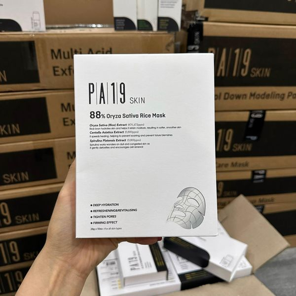 Nạ siêu phục hồi căng bóng trắng da gạo đen 88% pa19skin Hàn quốc