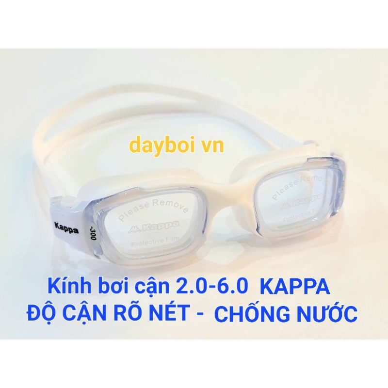 Kính bơi cận KAPPA 2.0-6.0 cho người cận thị ĐỘ CẬN RÕ NÉT,CHỐNG NƯỚC,GÓC NHÌN RỘNG Người lớn & trẻ em