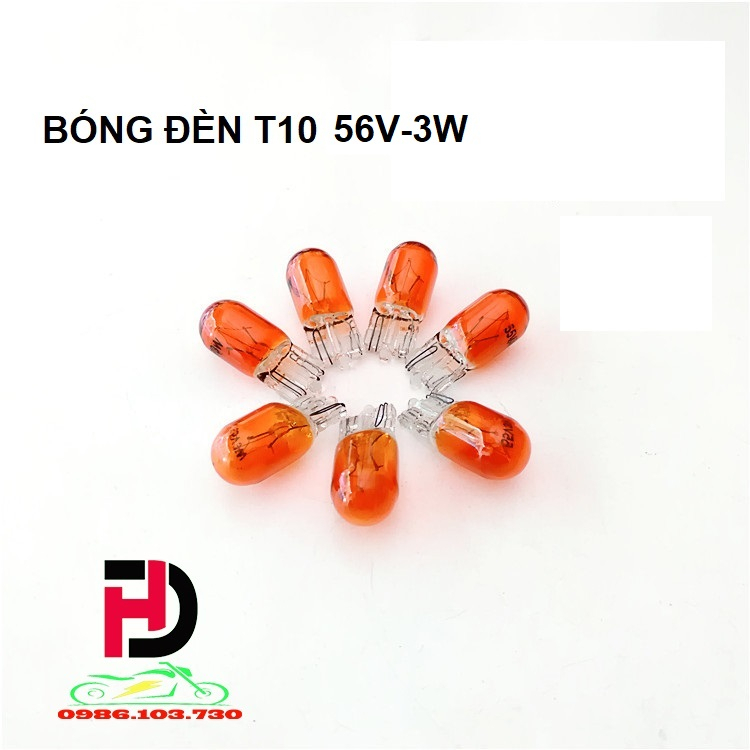 BÓNG ĐÈN CHÂN T10 56V3W XE ĐẠP ĐIỆN HỆ BÌNH 48V
