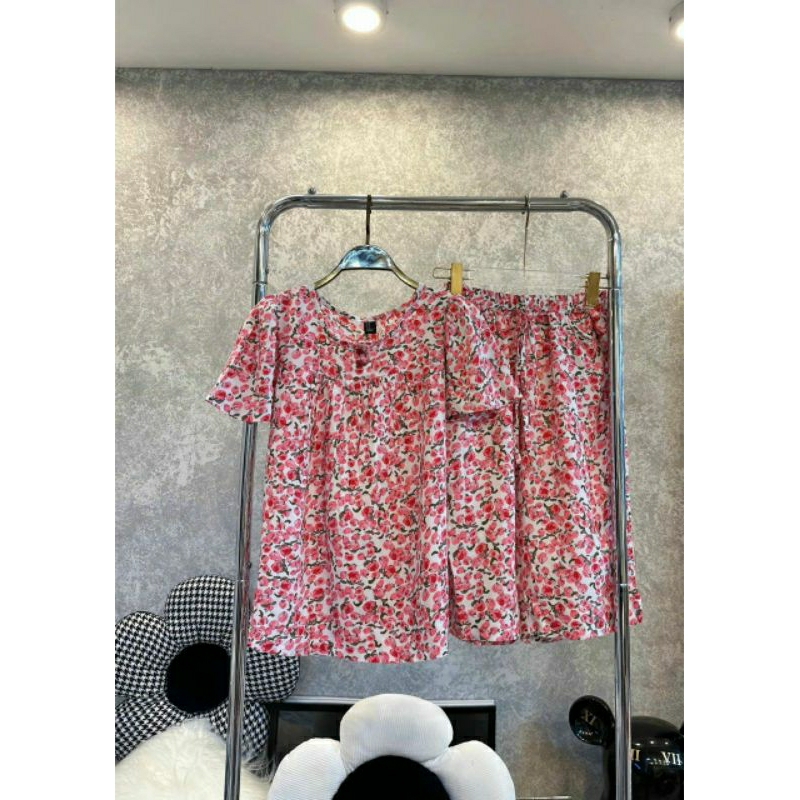 BỘ LỬNG ÁO TAY BÚP - LANH/TOLE VNXK F21