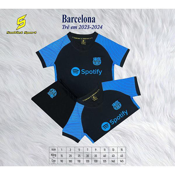 Quần áo đá banh trẻ em, đồ đá banh cho bé, in tên số theo yêu cầu, logo thêu sắc nét cả áo và quần
