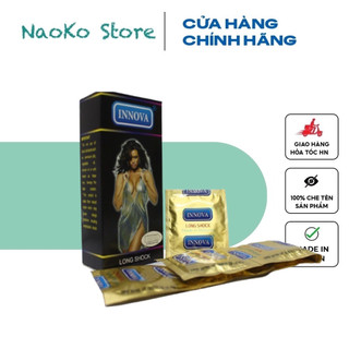 Bao Cao Su INNOVA Kéo Dài Thời Gian Quan Hệ, Gai Đen Xuất Xứ Malaysia Hộp 10c