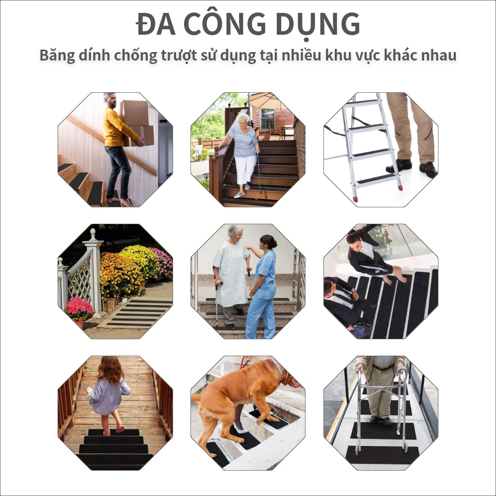 Băng keo chống trượt Skora kích thước 5cm x 5m-10m siêu dính, siêu bền thương hiệu Hàn Quốc bảo hành 6 tháng