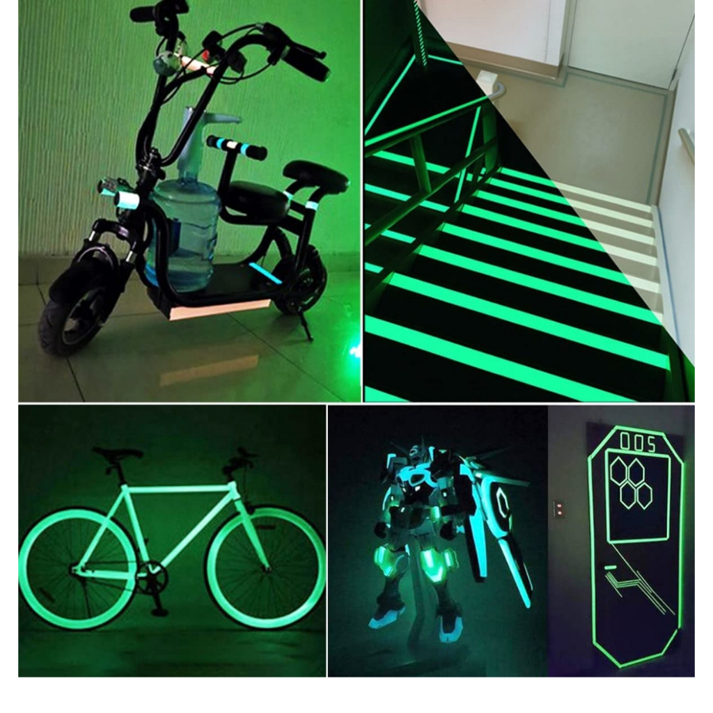 Băng keo dạ quang băng dính dạ quang SKORA  phát sáng trong đêm,decal dạ quang thương hiệu Hàn Quốc nhập khẩu