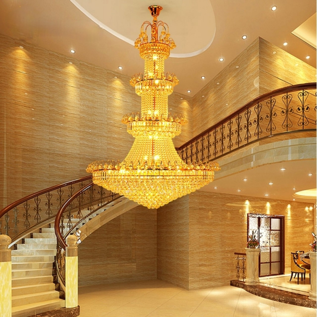 đèn chùm thông tầng 2118
