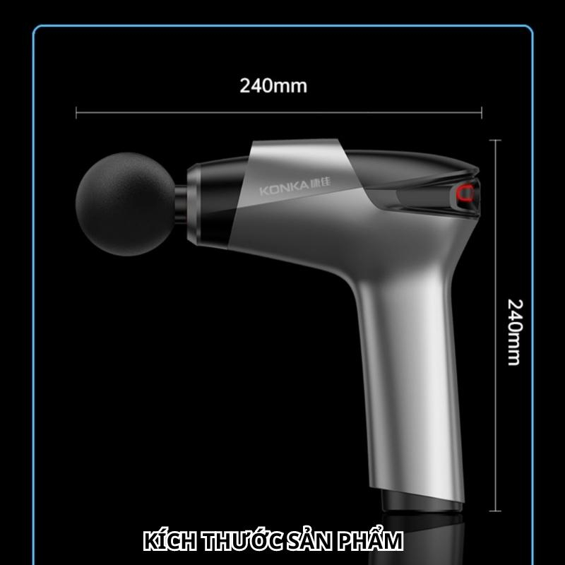 Máy massage cầm tay KONKA,Súng massage cầm tay đa năng  thư giãn giảm đau nhức, Máy mát xa cổ vai gá