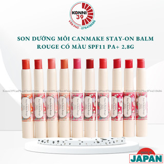 Son dưỡng có màu chống nắng Canmake Stay-On Balm Rouge Nhật Bản Konni39
