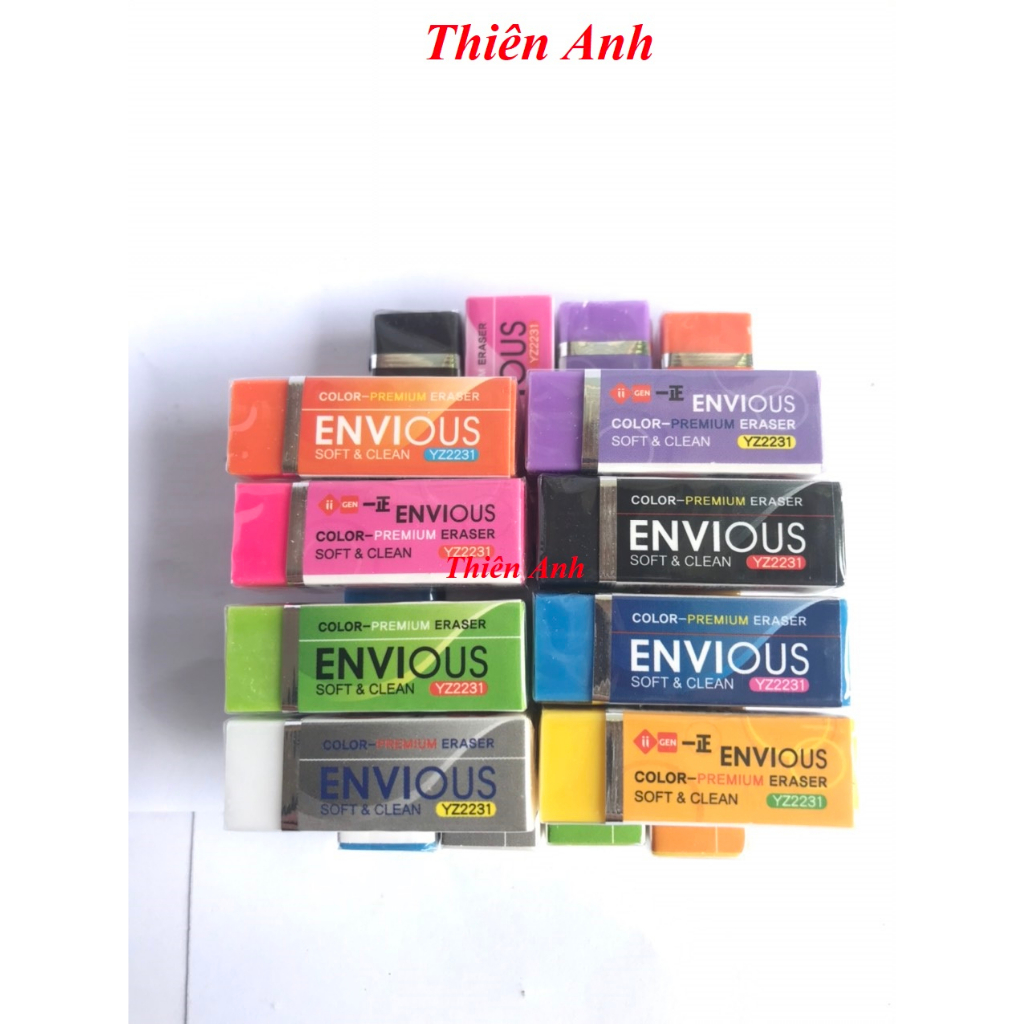 Gôm tẩy bút chì Envious nhiều màu sắc