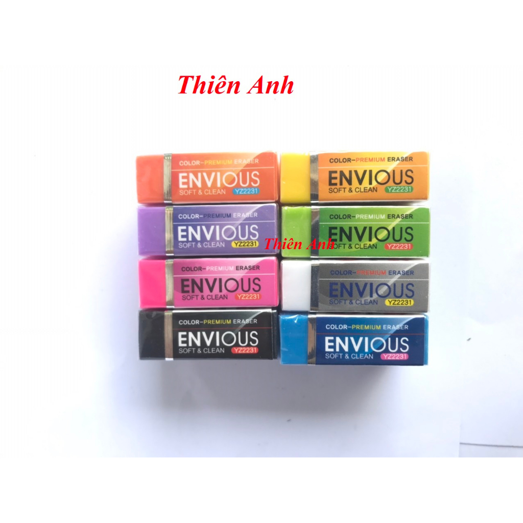 Gôm tẩy bút chì Envious nhiều màu sắc