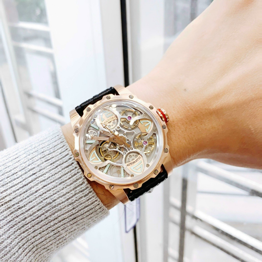 Đồng Hồ Cơ Nam Hanboro by Huboler Chính Hãng,FullBox