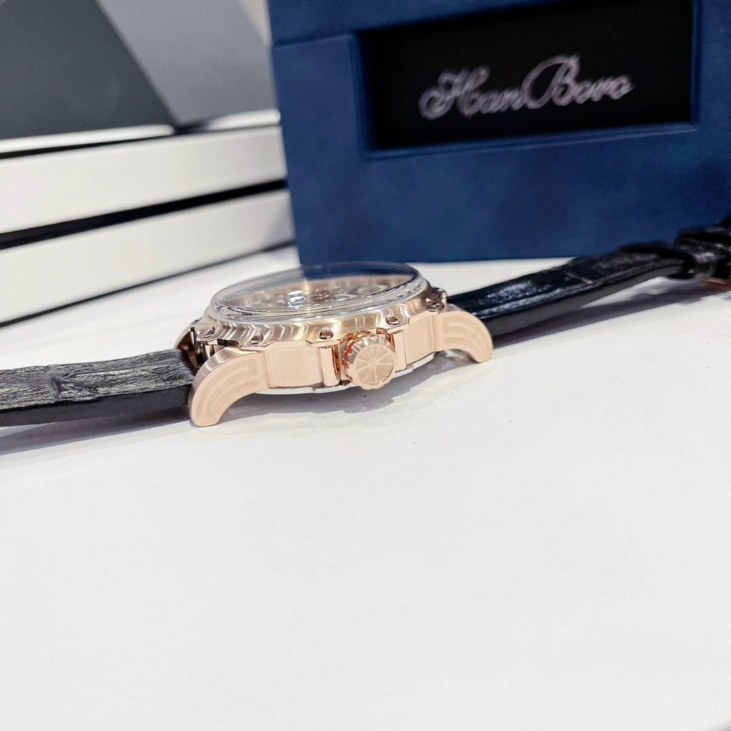 Đồng Hồ Cơ Nam Hanboro by Huboler Chính Hãng,FullBox