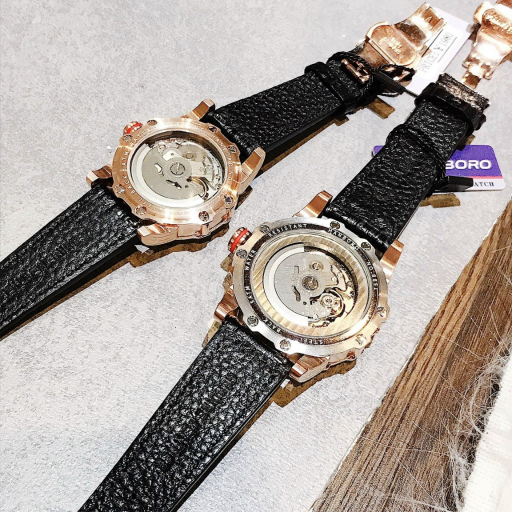 Đồng Hồ Cơ Nam Hanboro by Huboler Chính Hãng,FullBox