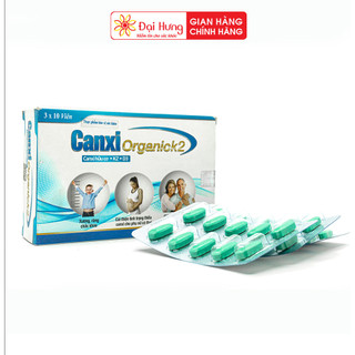 Viên uống bổ sung Canxi Organic K2 bổ sung Canxi và vitamin cho phụ nữ mang thai và cho con bú