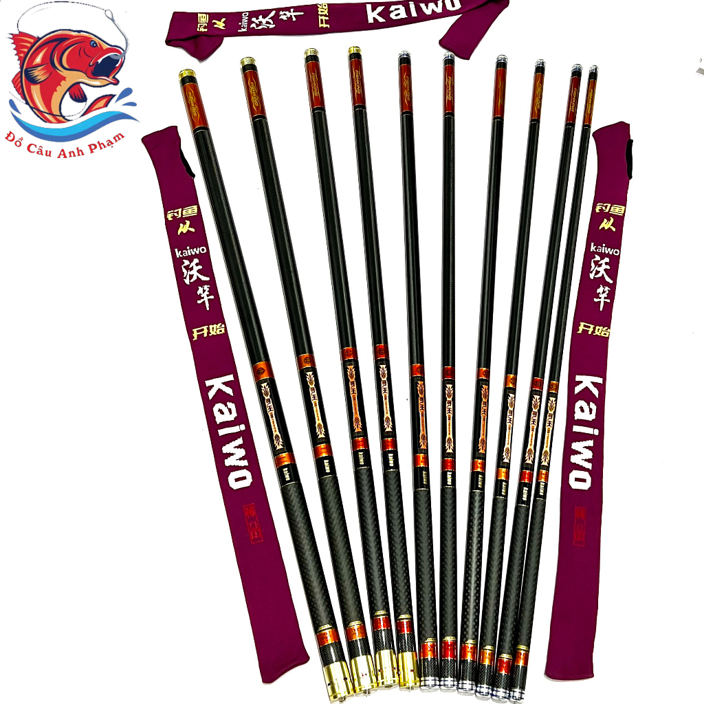 Cần Câu Tay Tầm Vương 6H Kaiwo Hàng Nội Địa Tải Tĩnh Thực Tế 6kg Tặng Kèm Ngọn Phụ Bảo Hành 1 Lóng Bất Kỳ Trừ Lóng Gốc K