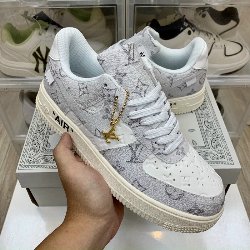 Giày _Nike Air Force 1 LV Xám Nam Nữ, giày AF1 LV Grey Hàng Cao Cấp Bản Full Box Bill | BigBuy360 - bigbuy360.vn