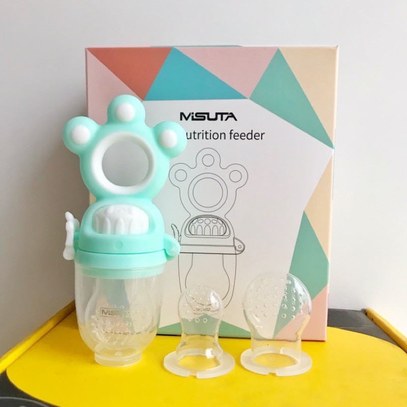 Túi Nhai Ăn Dặm Silicon Chống Hóc Cho Bé, Túi Nhai Hoa Quả Chống Hóc Cho Trẻ Nhỏ An Toàn Tiện Lợi