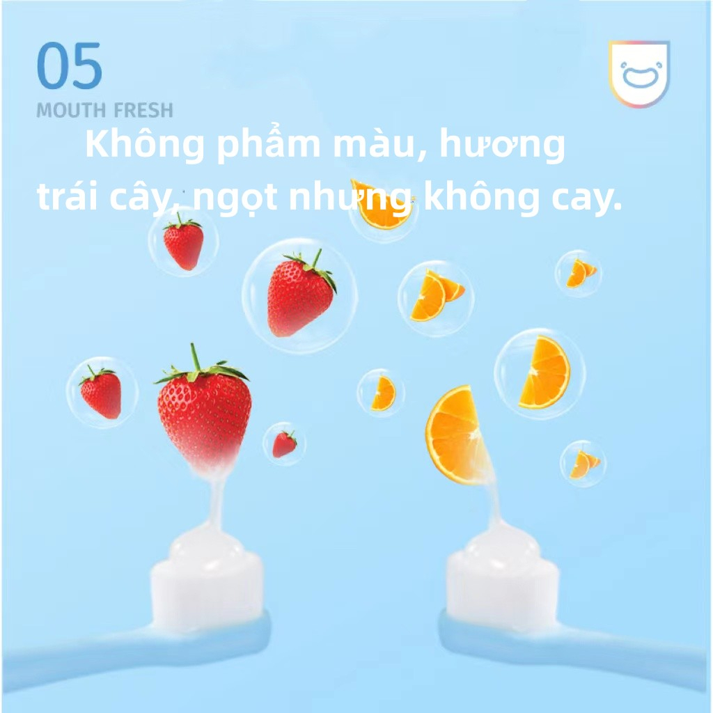 Squirrel lala kem đánh răng trẻ em,làm sạch nhẹ nhàng,Kháng Côn Trùng, Cam Dâu 75g