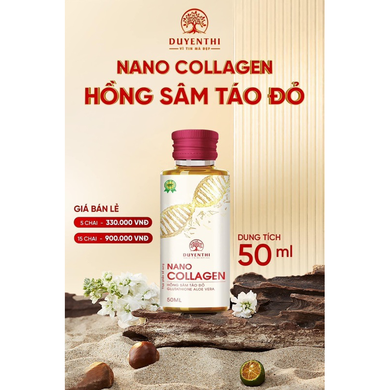 Nano colagen Hồng sâm táo đỏ Bách y sâm Duyên Thị