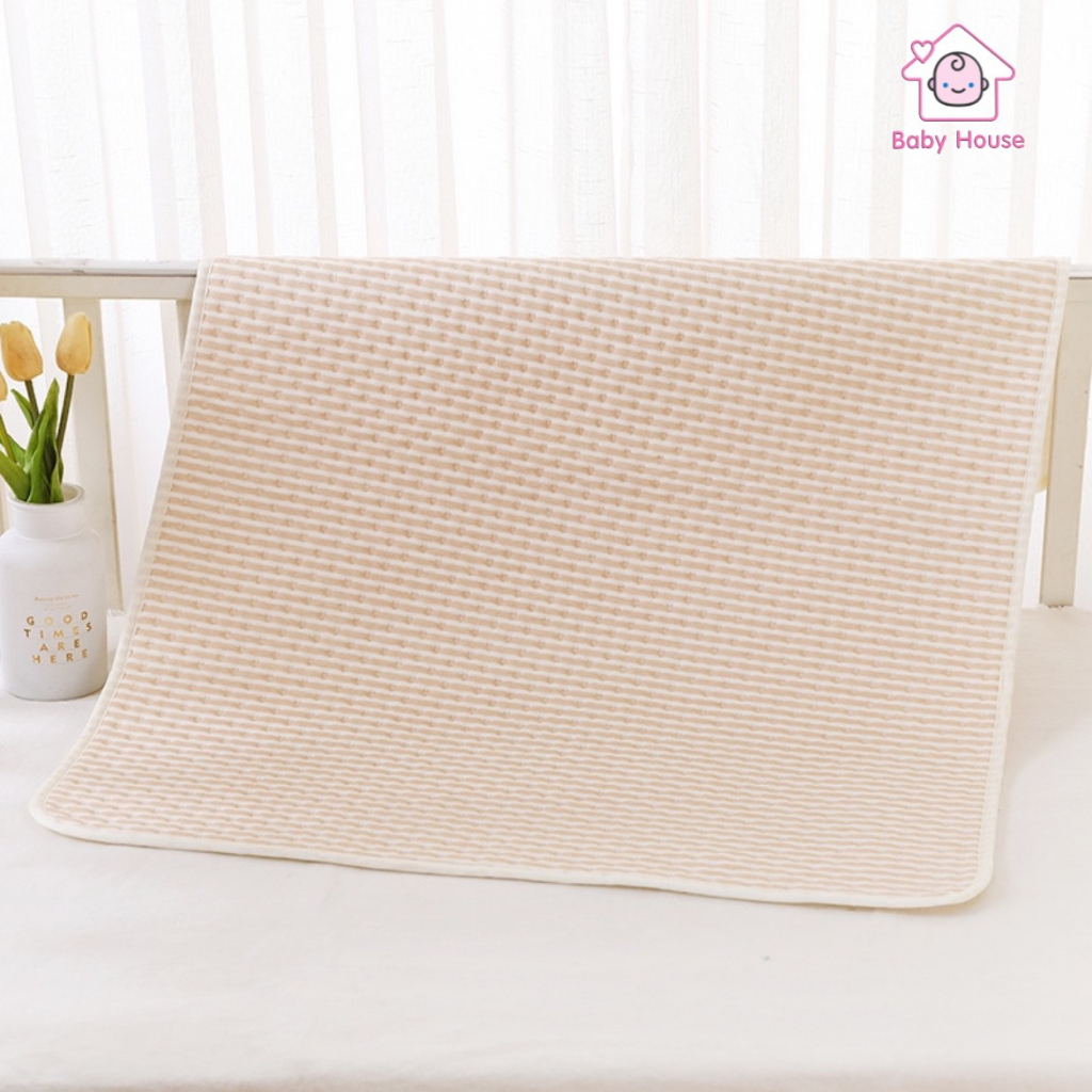 Miếng lót chống thấm, Tấm lót thay tã bỉm cho bé sơ sinh, thấm hút tốt, kích thước 50*70cm