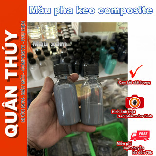 (Tinh màu pha composite) Màu xám dùng để pha composite làm màu bề mặt sản phẩm - 100g