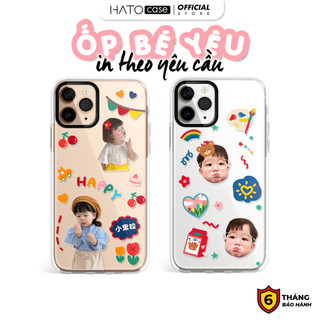In ốp lưng theo yêu cầu HATO Case ốp điện thoại sticker in mặt, hình em bé cho nhiều dòng máy iPhone, Samsung, Xiaomi