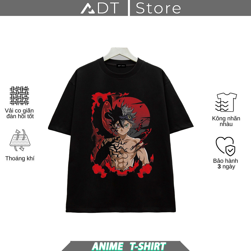 Áo phông Black Clover - Black Asta độc đẹp giá rẻ mẫu HOT bán chạy.