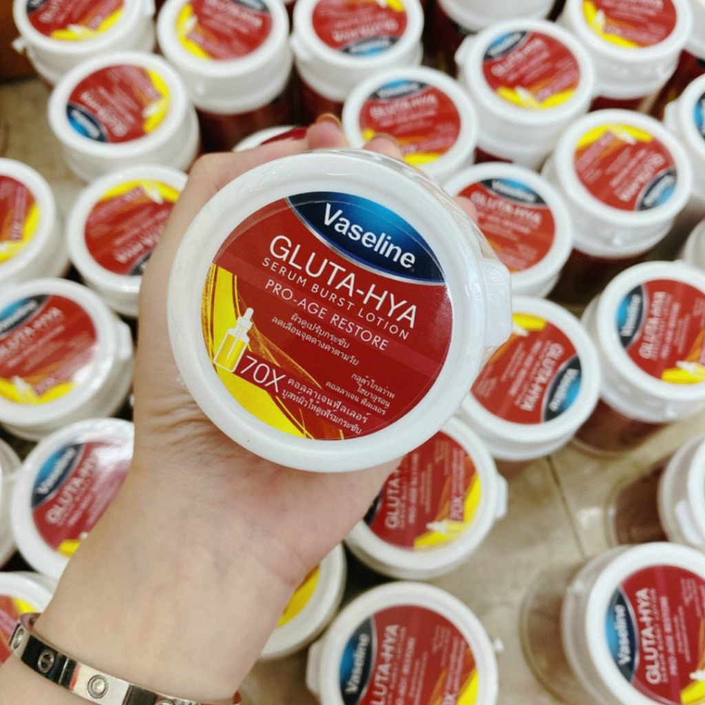 Kem kích trắng body vaseline glu 70x hũ 200g