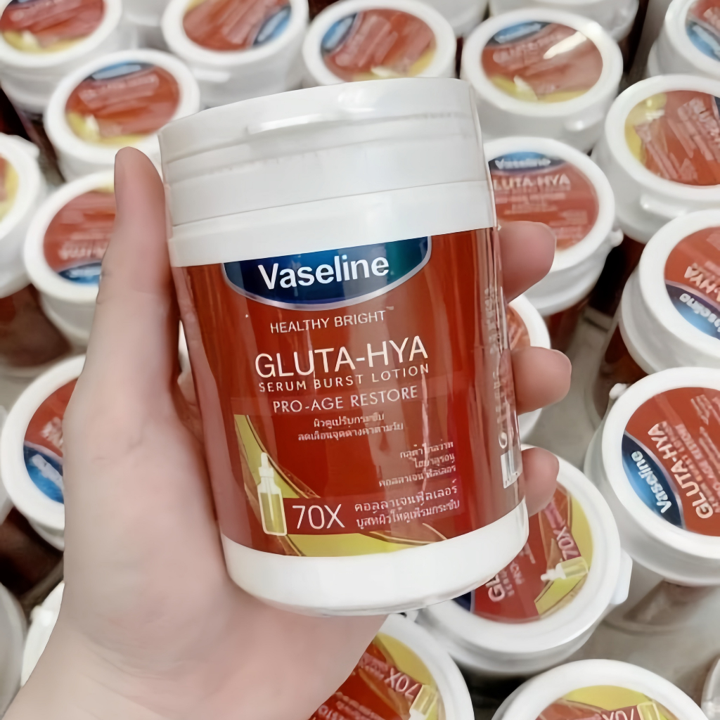 Kem kích trắng body vaseline glu 70x hũ 200g