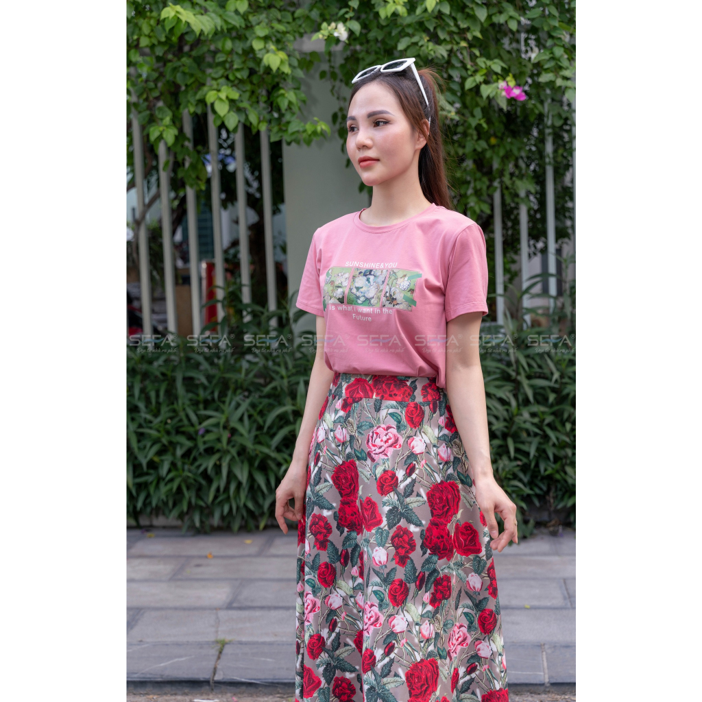 Áo thun sefa freesize in hình , chất liệu cotton cao cấp, in hình đẹp, sắc nét