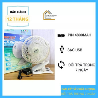  QUẠT MINI TÍCH ĐIỆN ĐỂ BÀN KẸP MICKEP 806 MẪU MỚI 2023 