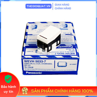 Công tắc d 2 cực panasonic wev-5033-7sw 20a dòng wide có đèn báo, bắt vít - hàng chính hãng