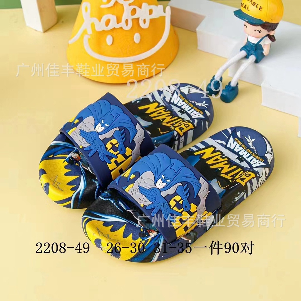 Dép Lê Bé Trai Batman Arkham City. Dép Lê Quai Ngang Chất Liệu Cao Cấp êm bền,đẹp size 26-35 DL21