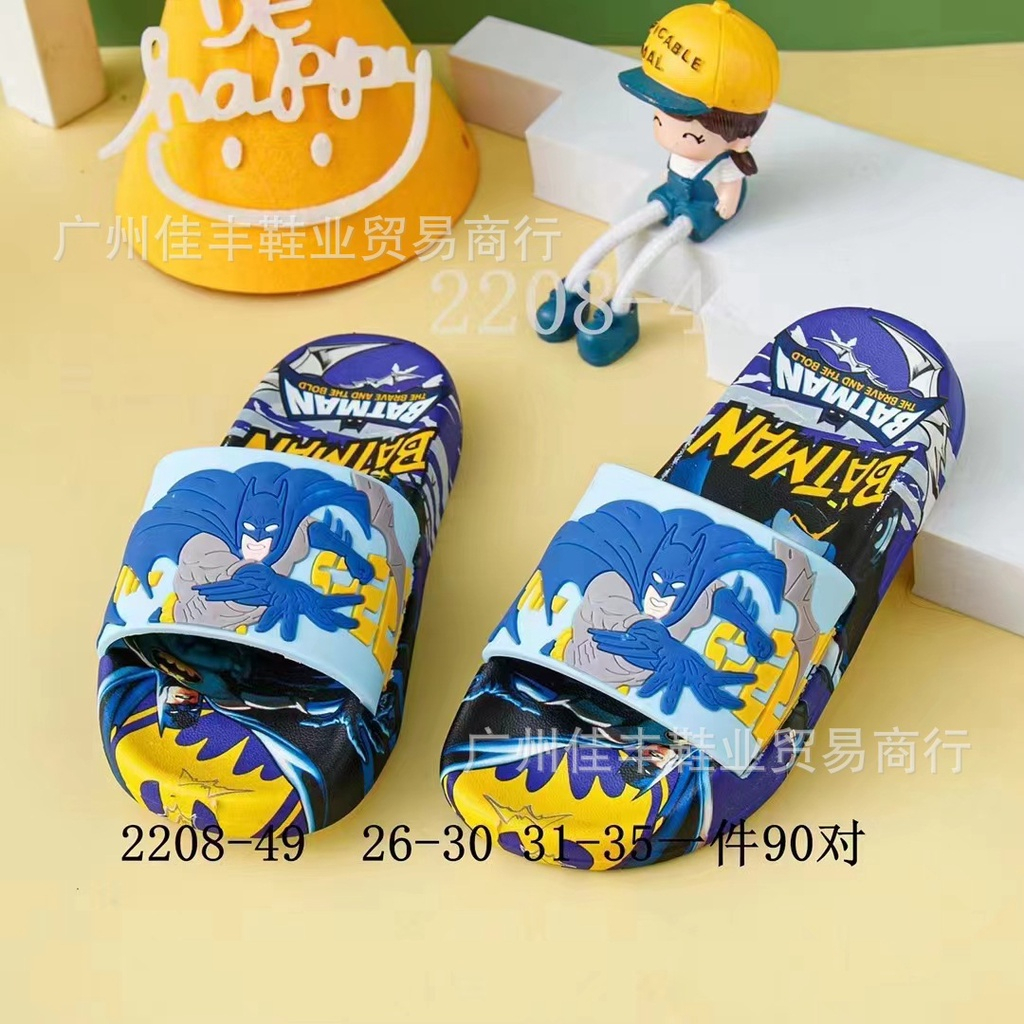 Dép Lê Bé Trai Batman Arkham City. Dép Lê Quai Ngang Chất Liệu Cao Cấp êm bền,đẹp size 26-35 DL21