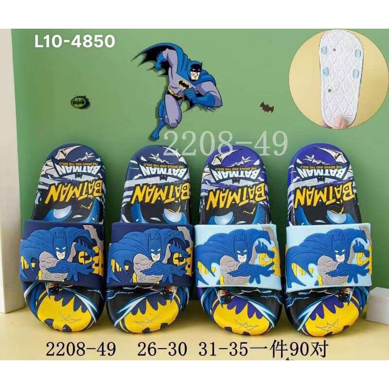 Dép Lê Bé Trai Batman Arkham City. Dép Lê Quai Ngang Chất Liệu Cao Cấp êm bền,đẹp size 26-35 DL21