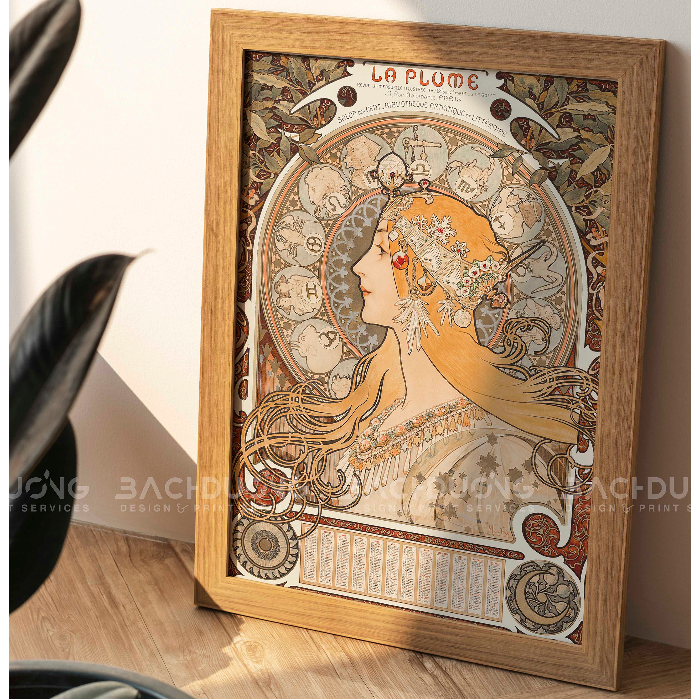 Tranh Decor Vingtage trang trí nhà cửa, tranh in canvas, tranh để bàn trang trí phòng ngủ phòng khách kèm khung và đinh