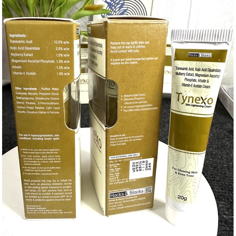 Tynoxe Cream Hacks & Slacks 20g – Kem làm mờ nám và sáng da