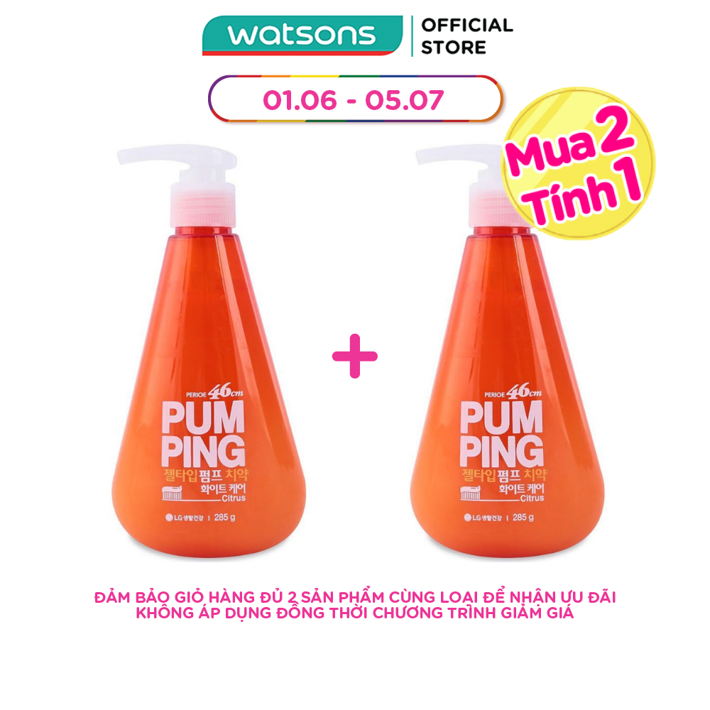 Kem Đánh Răng Perioe Pumping Citrus Hương Cam 285g