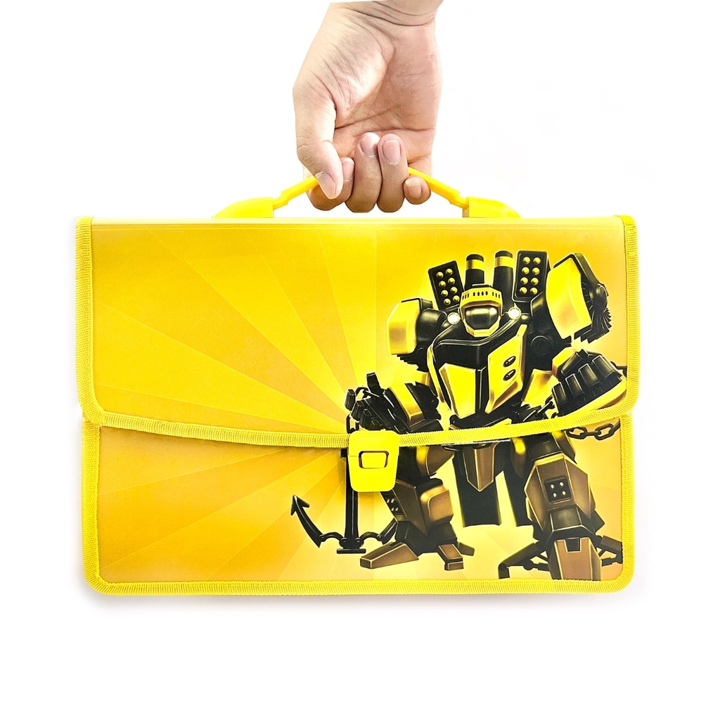Cặp Học Thêm In Hình 2 Ngăn POCHITA Shop Cho Bé Trai, Bé Gái Chất Liệu An Toàn, Cặp Học Thêm Siêu Nhân, Công Chúa