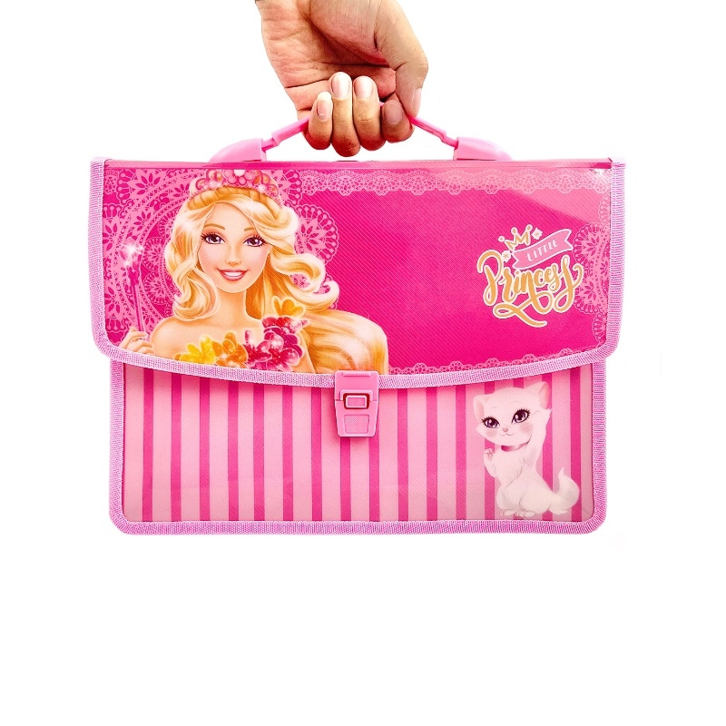 Cặp Học Thêm In Hình 2 Ngăn POCHITA Shop Cho Bé Trai, Bé Gái Chất Liệu An Toàn, Cặp Học Thêm Siêu Nhân, Công Chúa